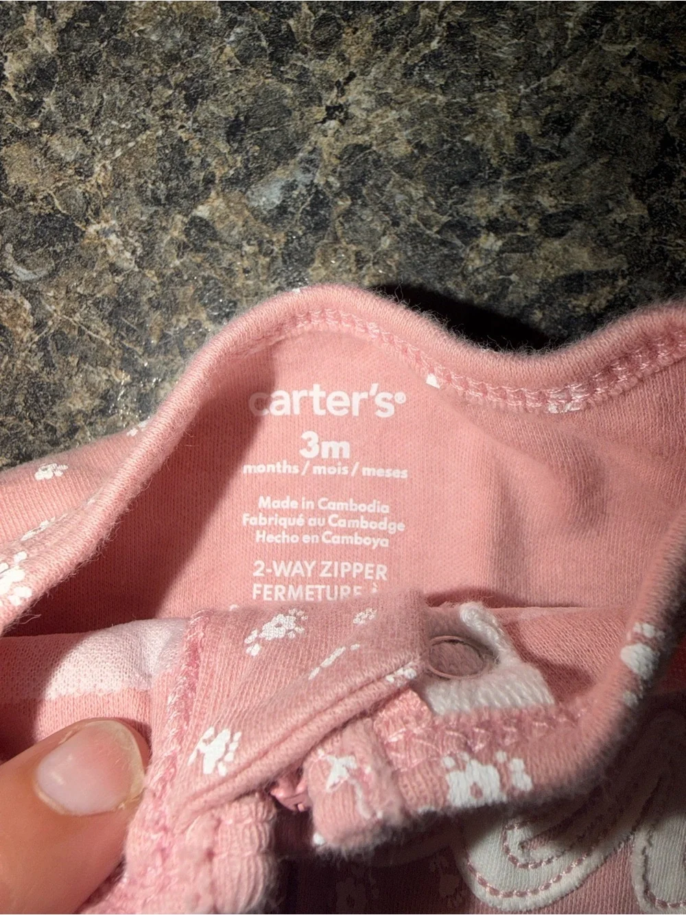 Carter's Pink Floral and Pink 'Sister' Baby Footies - Pack of 2